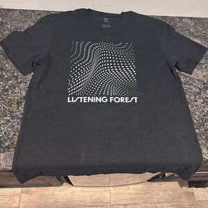 Crystal Bridges Listening Forest Merch Tshirt Black District Re-Tee Adult XL